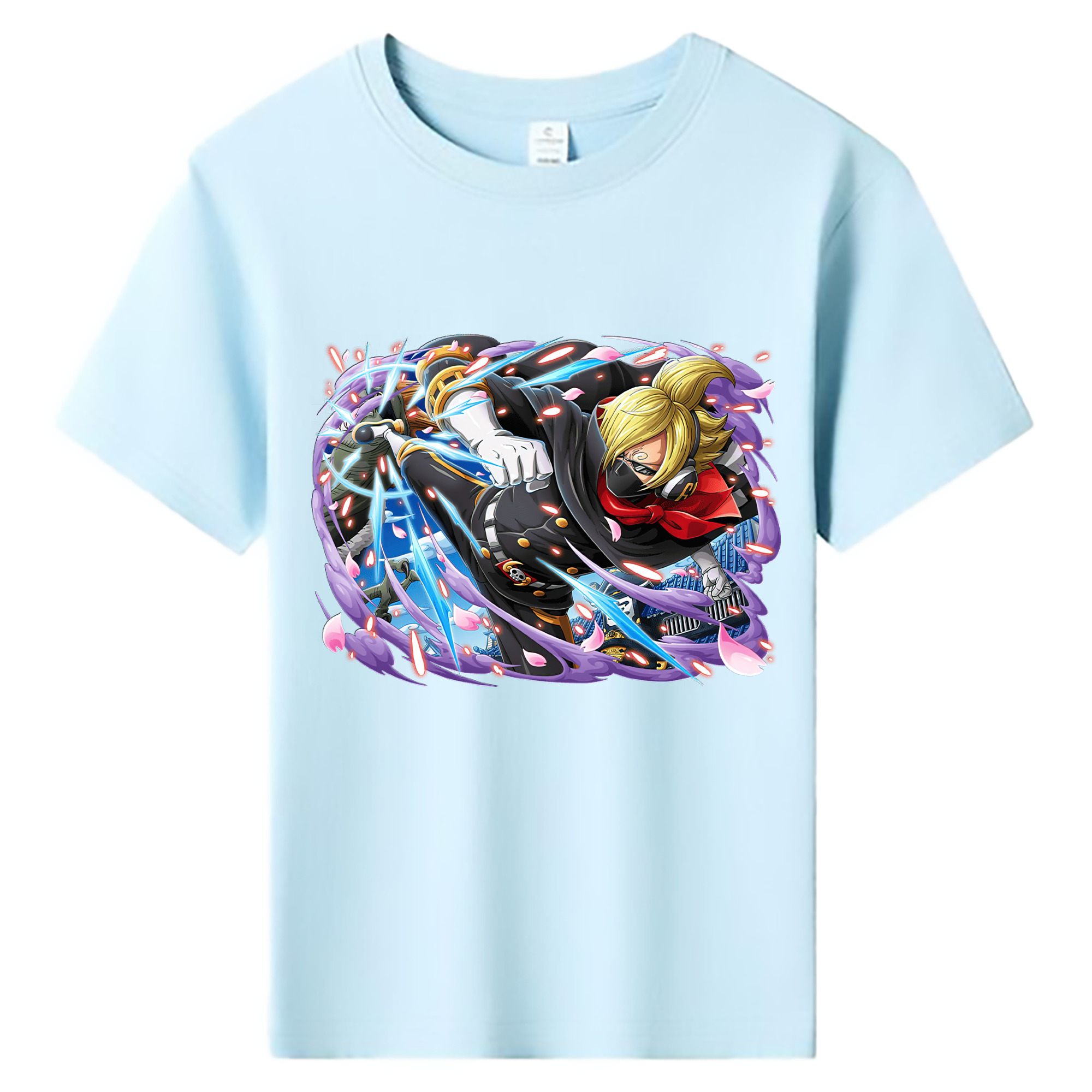 ワンピース サンジ ONE PIECE Sanji 綿100％キッズTシャツ（フロントプリント）